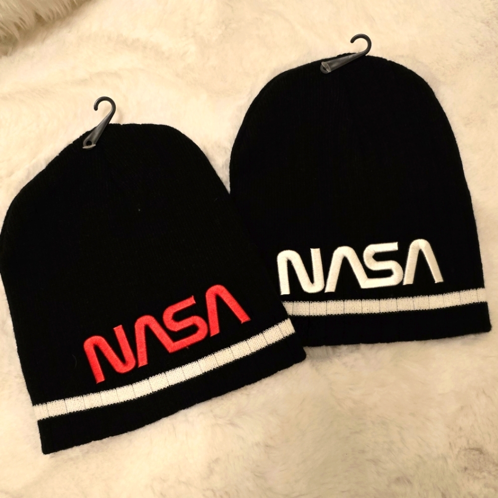 Brand new NASA embroidered beanie hats